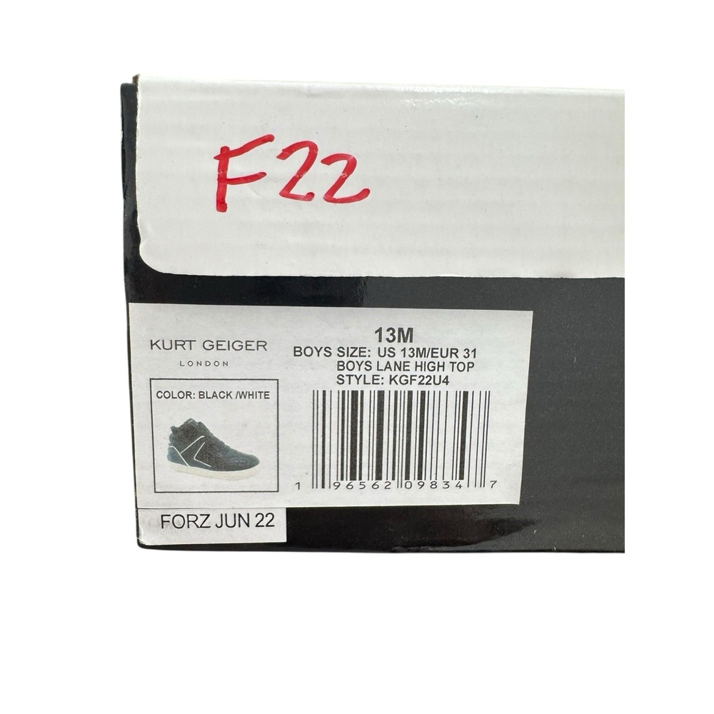 Kurt Geiger London Sneakers Boys Shoes KGF22U4 US 13m - Picture 6 of 6